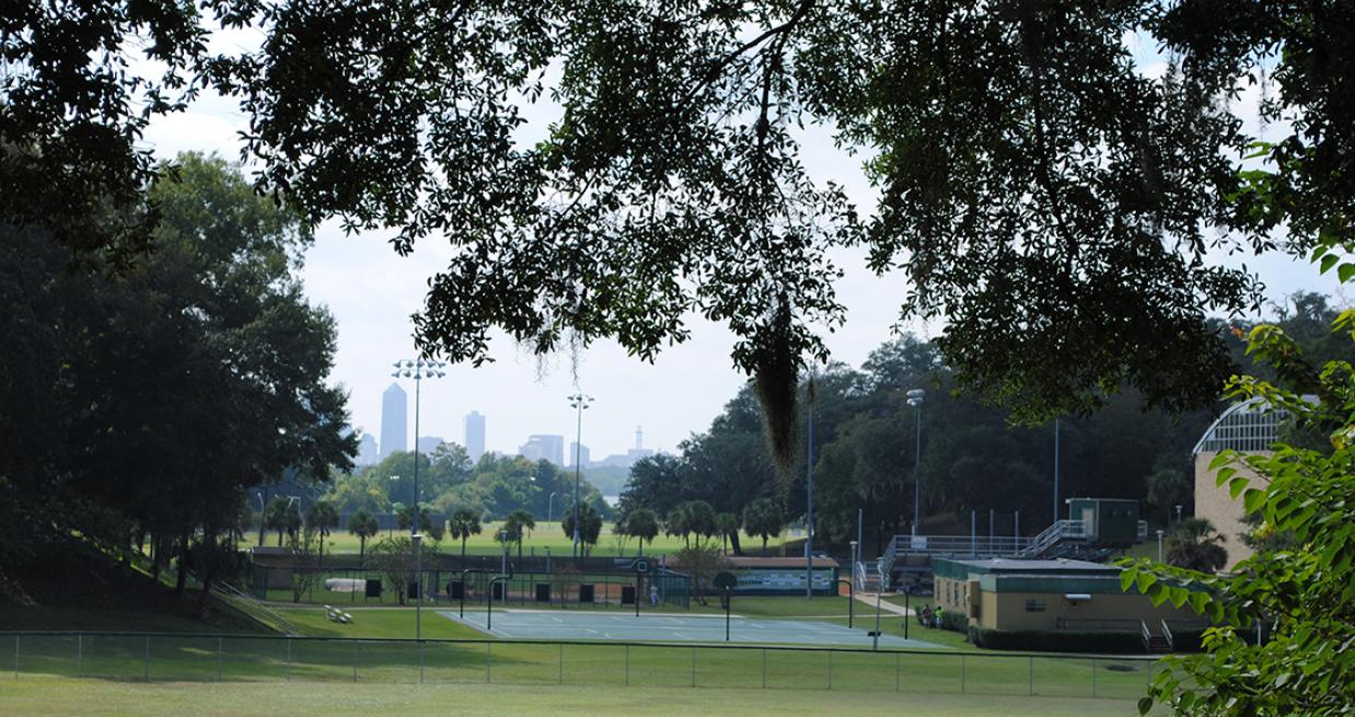 Campus view to river